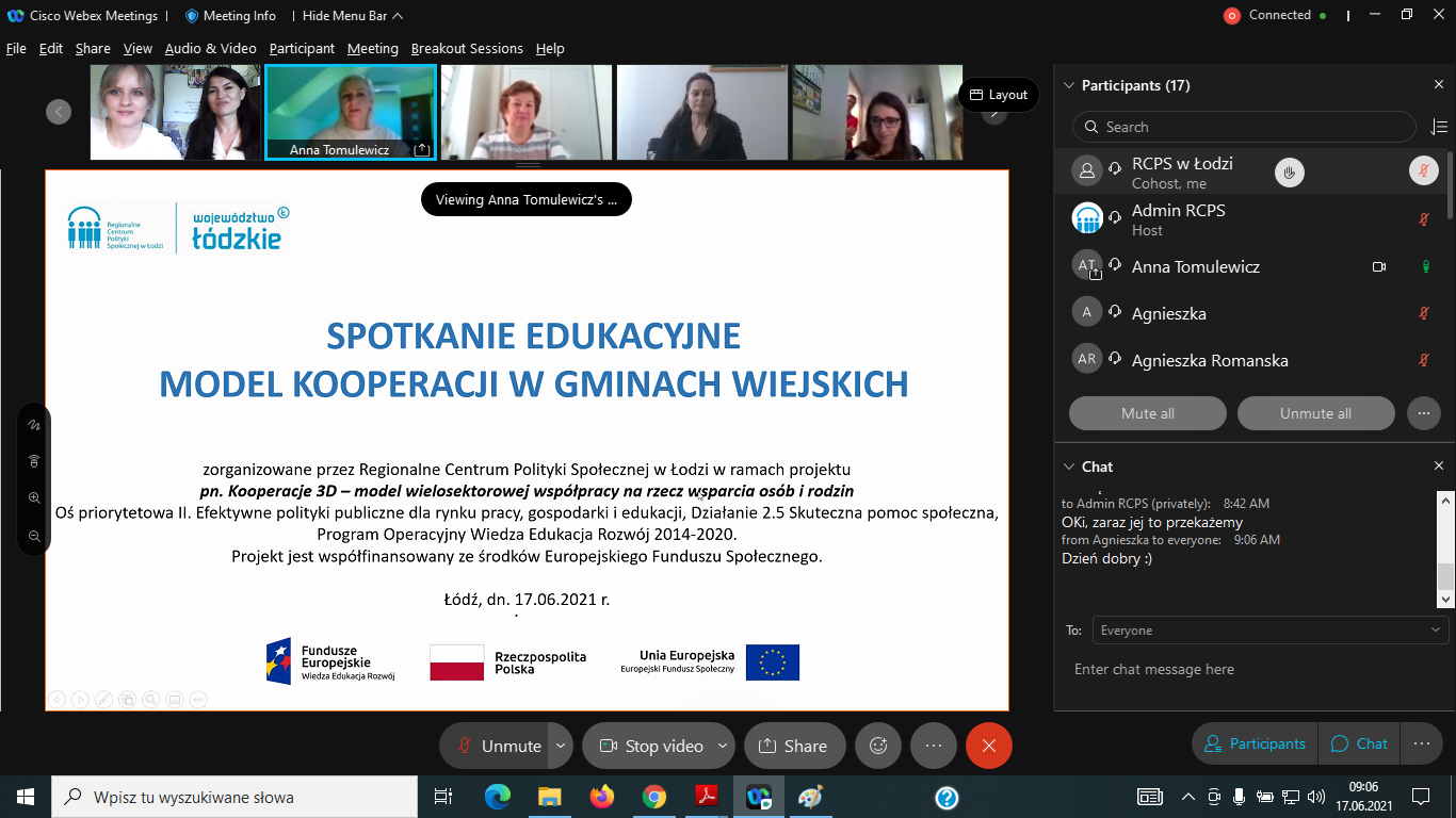 Spotkanie edukacyjne dotyczące Modeli Kooperacji dla gmin wiejskich i miejsko-wiejskich