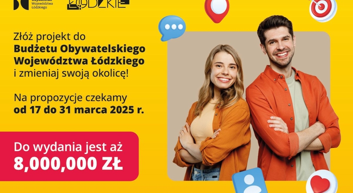 Złóż projekt do Budżetu Obywatelskiego Województwa Łódzkiego i zmieniaj swoją okolicę!
