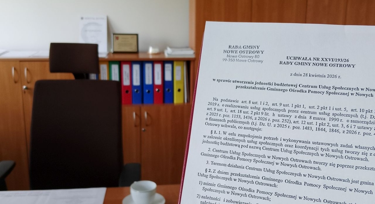 W Gminie Nowe Ostrowy powstaje Centrum Usług Społecznych
